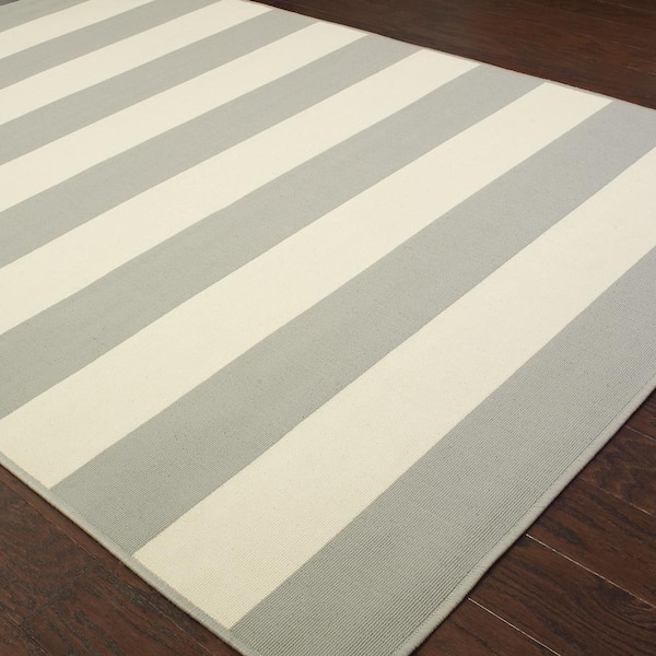 Nantucket Grey 9 ft. x 13 ft. Area Rug