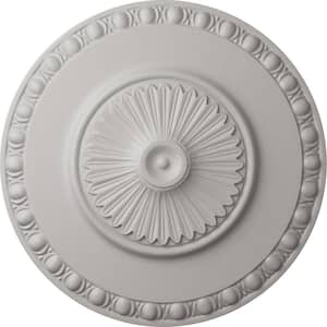 23-1/2 in. x 3-1/4 in. Lyon Urethane Ceiling Medallion (Fits Canopies upto 3-5/8 in.), Ultra Pure White