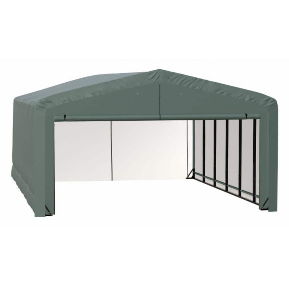 ShelterLogic Sheltertube 20 ft. x 27 ft. x 12 ft. Storage Garage in Green