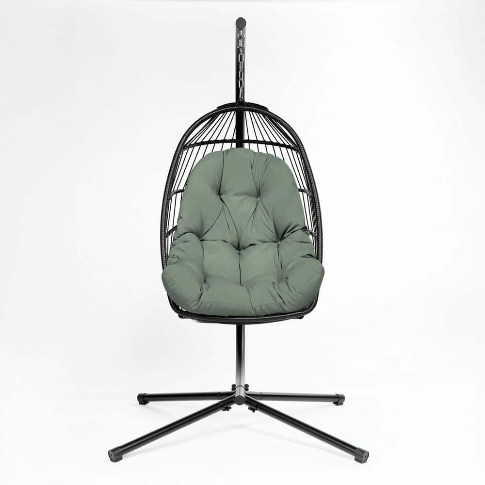 earthFIBER Plush Indoor / Outdoor Egg Chair Cushion, 35 x 49, Tufted for Comfort Sage Green Texture price history on PriceWatchPro