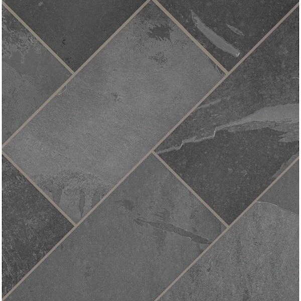 Best Seller MSI Montauk Black 12 in. x 24 in. Gauged Slate Floor and Wall Tile (10 sq. ft. / Case) Best Seller MSI Montauk Black 12 in. x 24 in. Gauged Slate Floor and Wall Tile (10 sq. ft. / Case)