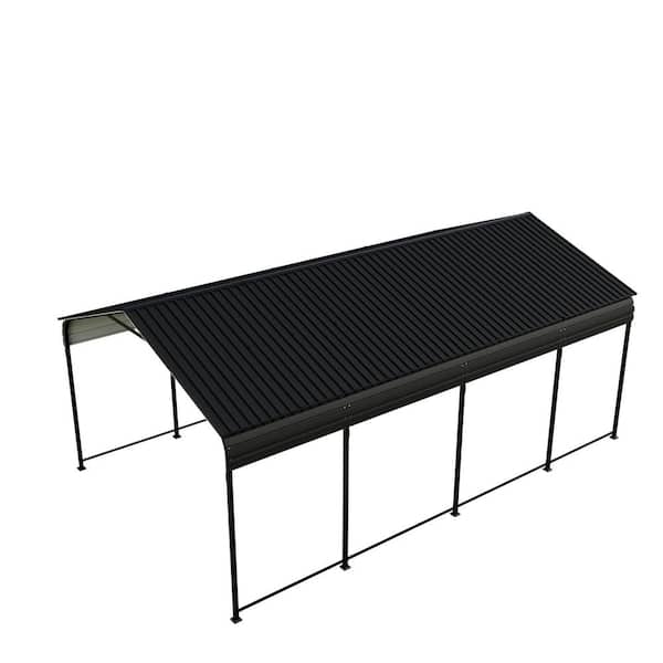 Siavonce 12x20 FT Heavy Duty Carport Canopy Updated Frame Structure Galvanized Steel Roof and Enhanced Base Metal Carport Garage