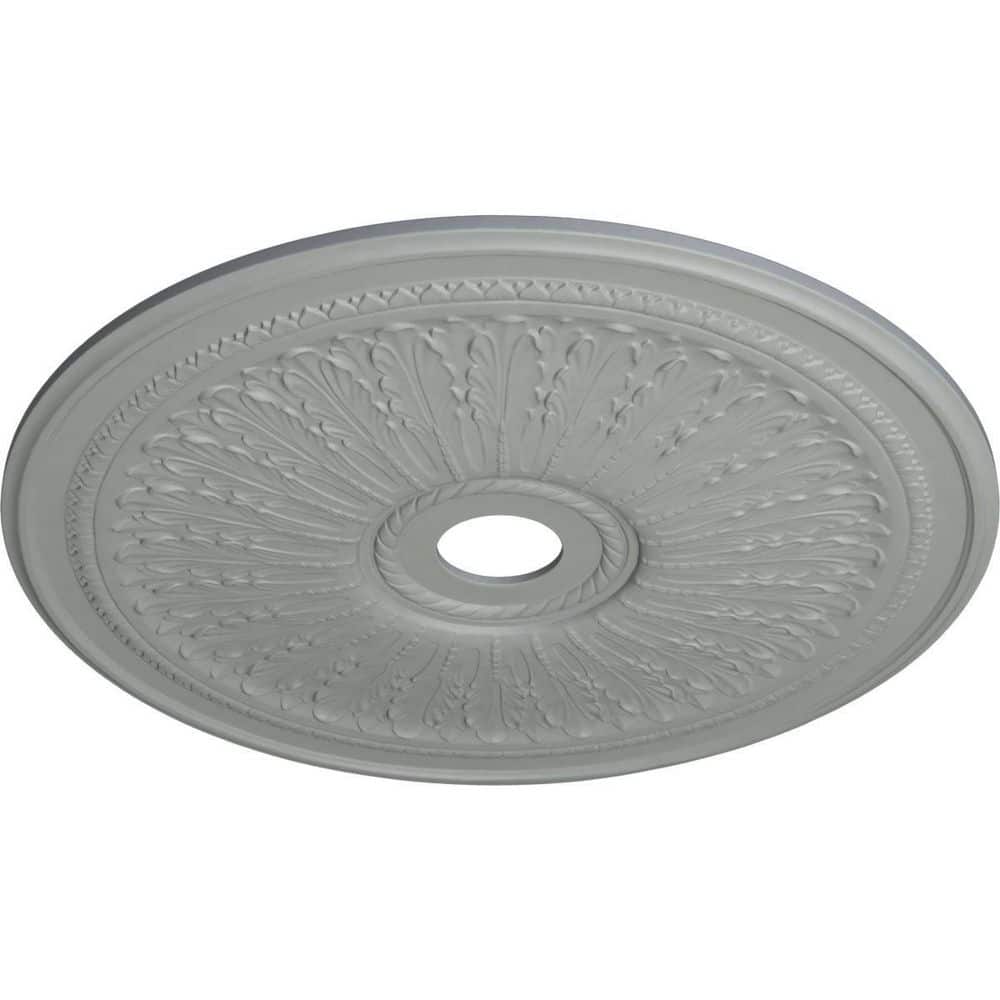Primed White Oakleaf Ceiling Medallion 29.13"