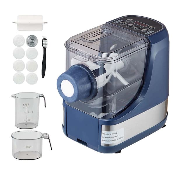 Electric Pasta Maker, 150-Watt Automatic Noodle Machine with 8 Shapes, 4 Modes, 500g Capacity