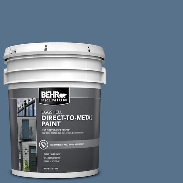 BEHR PREMIUM 5 gal. #PPU14-01 Arrowhead Lake Eggshell Direct to Metal Interior/Exterior Paint