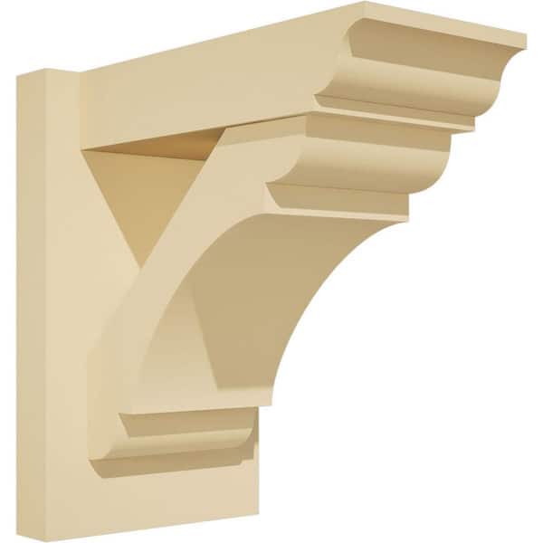 Ekena Millwork Olympic 7 in. W x 12 in. H x 12 in. D Signature Urethane Polyurethane Outlooker with Traditional Ends