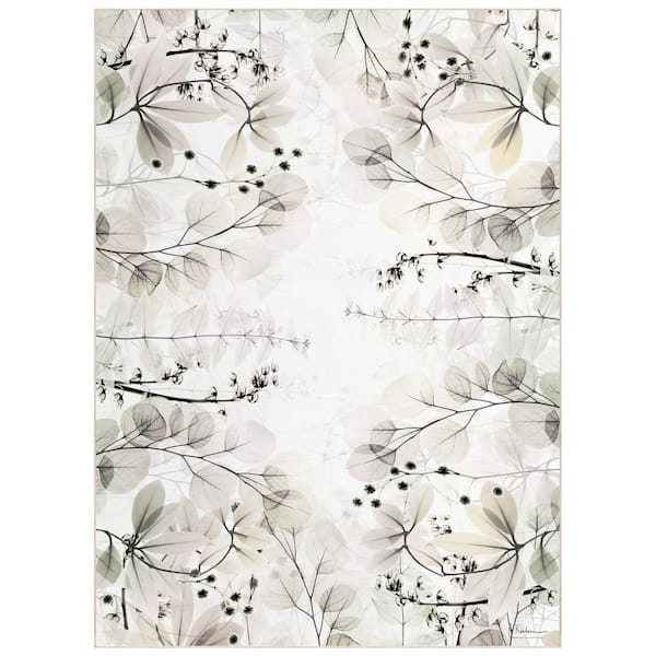 Multi-Colored 8 ft. x 10 ft. Miracles Of Love Washable Flowers Art Area Rug