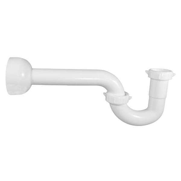 The Plumber's Choice 1-1/4 in. Polypropylene P-Trap with Adapter and ...