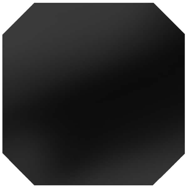 Merola Tile Monocolor Octagon Nero 12 in. x 12 in. Ceramic Floor and Wall Take Home Tile Sample