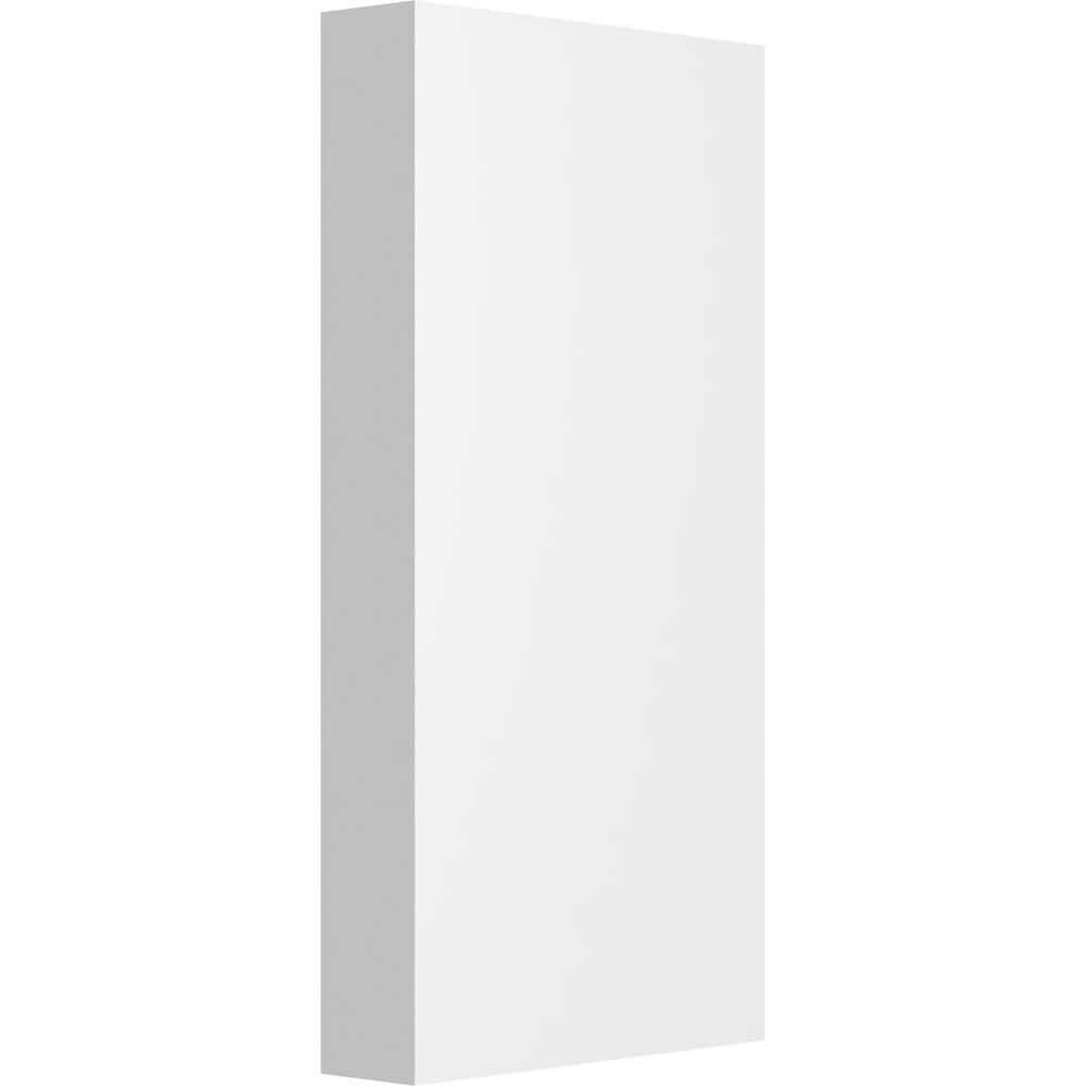 White PVC Standard Foster Plinth Block with Square Edge