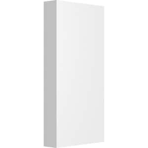 1 in. x 4 in. x 8 in. PVC Standard Foster Plinth block Moulding with Square Edge