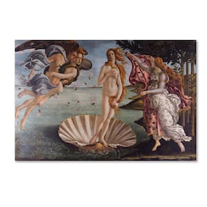 Sandro Botticelli 'Birth of Venus 1484 Sq. Ft. Canvas Unframed Photography Wall Art 12 in. W. x 19 in