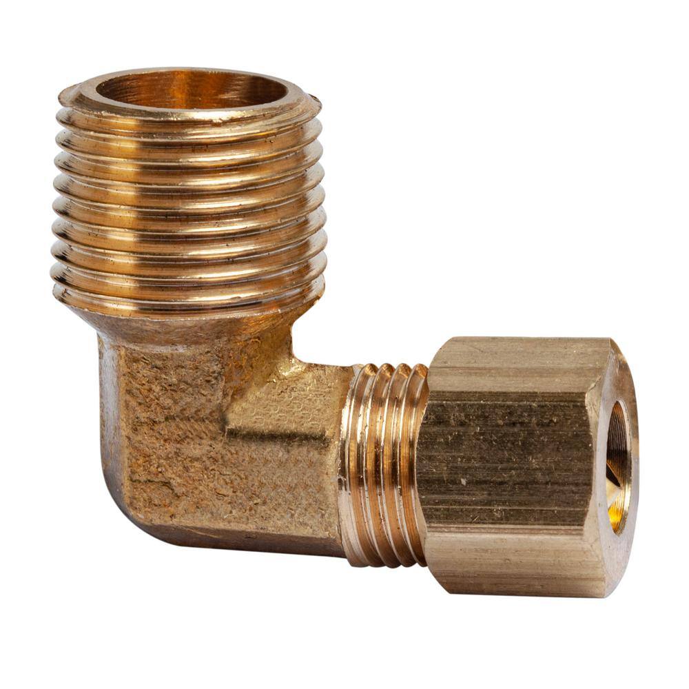 5/16 in. O.D. x 3/8 in. MIP Brass Compression 90-Degree Elbow Fitting (5-Pack) price history on PriceWatchPro