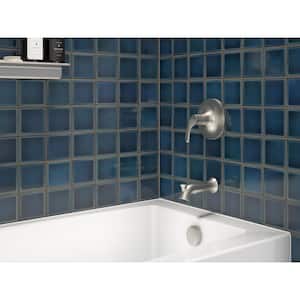 Simplice 2-Handle Tub and Shower Faucet Trim Kit in Vibrant Brushed Nickel (Valve Not Included)