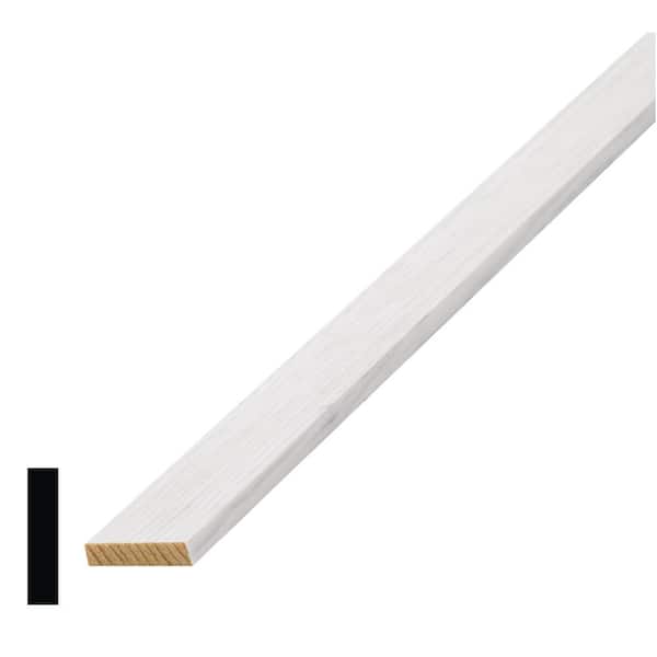 Alexandria Moulding 1/4 in. D x 1-3/8 in. W x 96 in. L Pine Wood Finger-Joint Lattice Molding Pack (10-Pack)