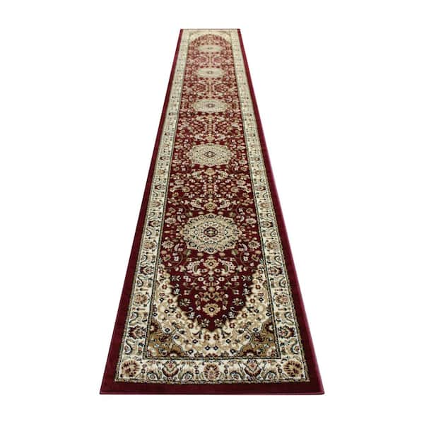 Carnegy Avenue Burgundy 3 x 15 Polypropylene Area Rug