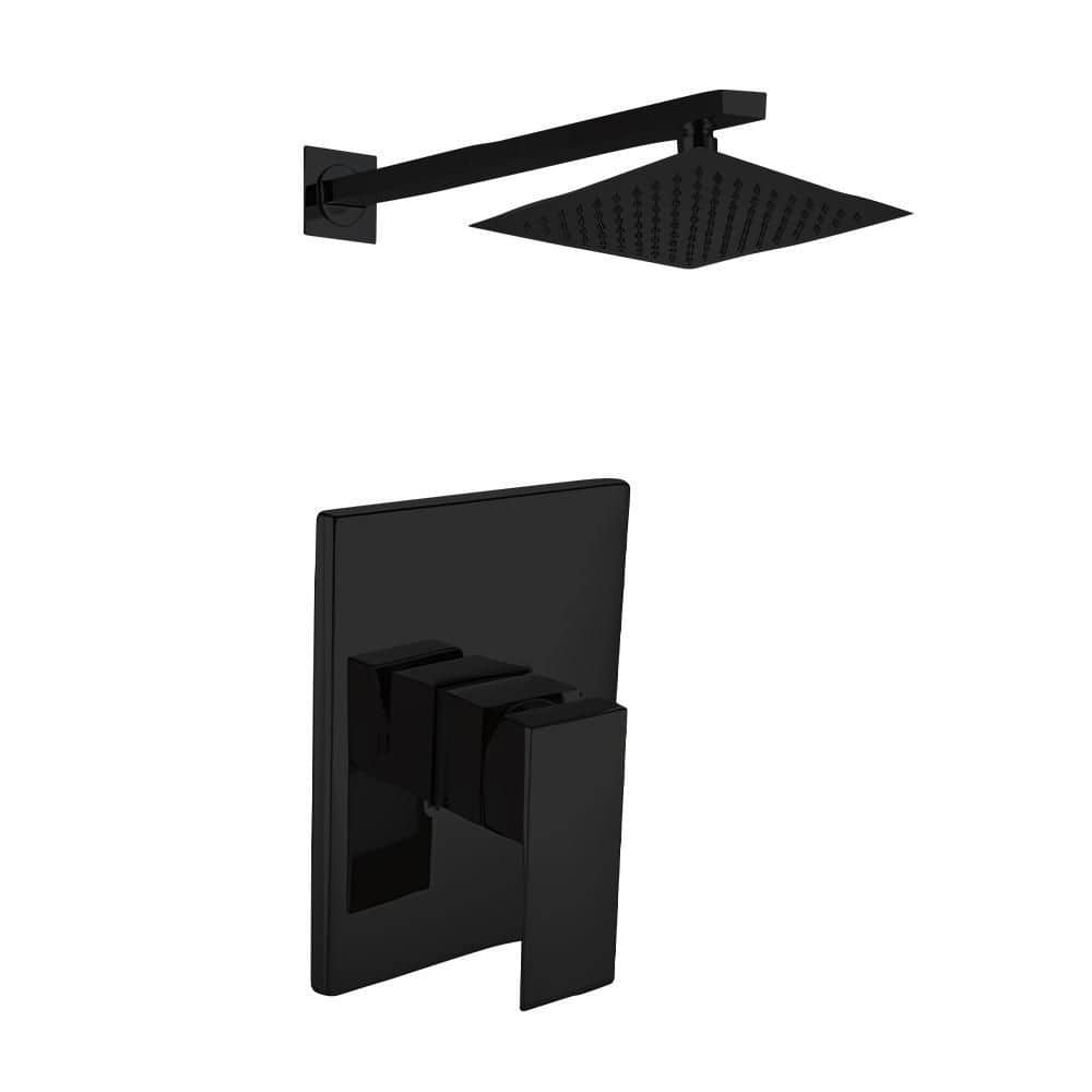 HOMLUX SingleHandle 1Spray Shower Faucet with 1.5 GPM in Matte Black