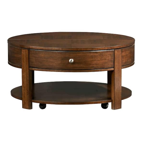Progressive Furniture Daytona Regal 36 in. Walnut Medium Rectangle Wood Coffee Table with Lift Top