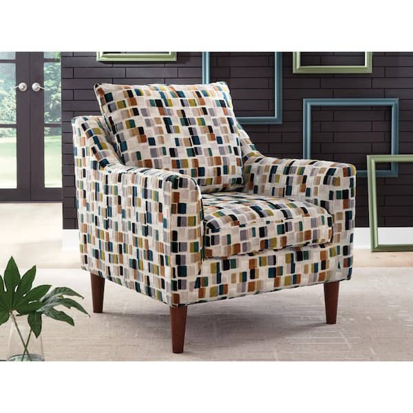 Signature DESIGN BY ASHLEY Fenna Beige/Gray Cotton Arm Chair with