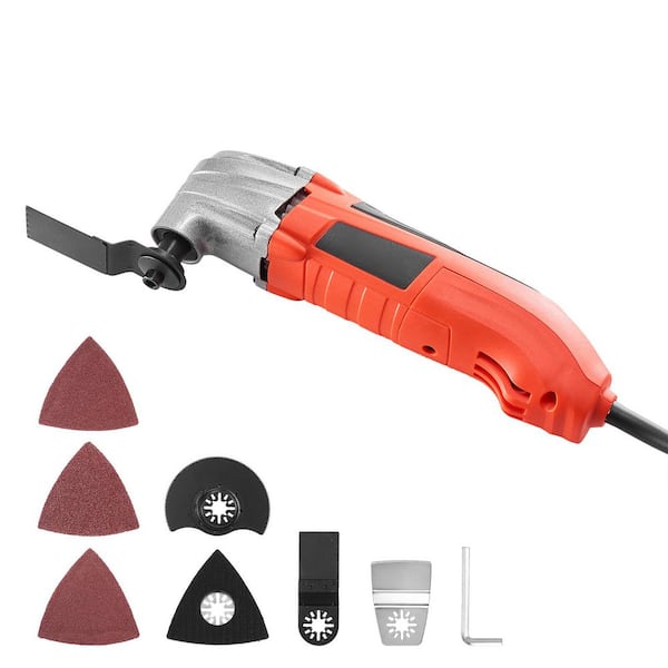 Oscillating Tool Multitool, 2. 2A 22,000 OPM Corded, 2.8° Angle, 7PCS Accessories for Cutting, Scraping, Sanding