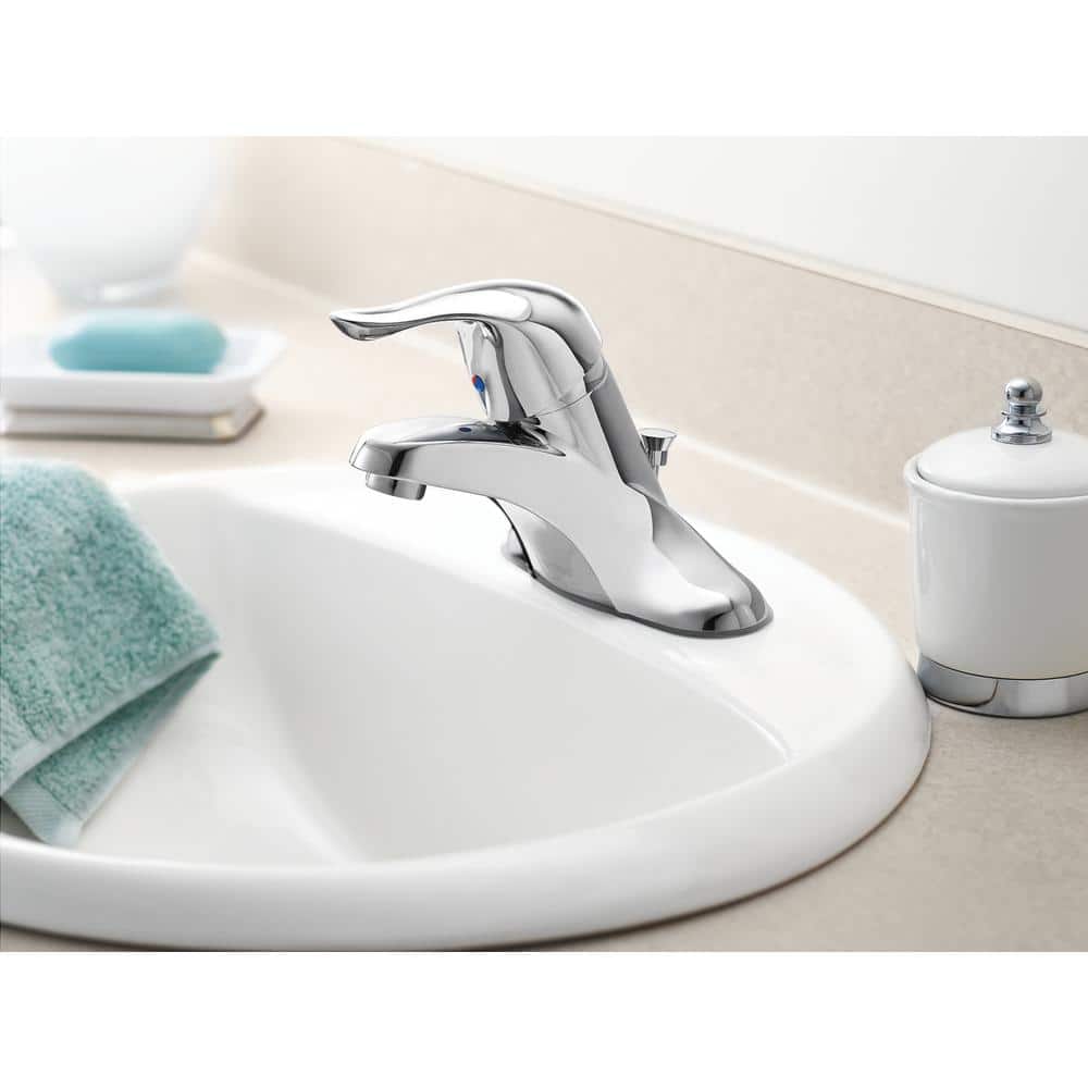 Chateau Chrome Single Handle Centerset Bathroom Faucet