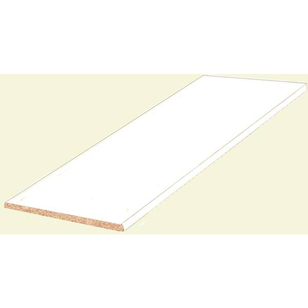 Unbranded 3/4 in. x 14 in. x 48 in. White Melamine Shelf
