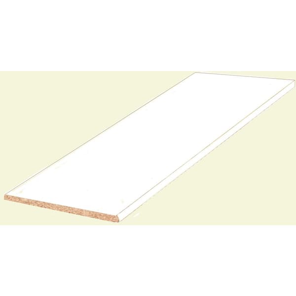 Unbranded 3/4 in. x 14 in. x 72 in. White Melamine Shelf