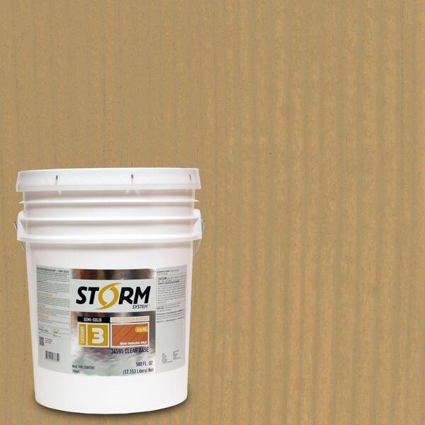 Storm System Category 3 5 gal. Cedar Walk Exterior Semi-Solid Dual Dispersion Wood Finish