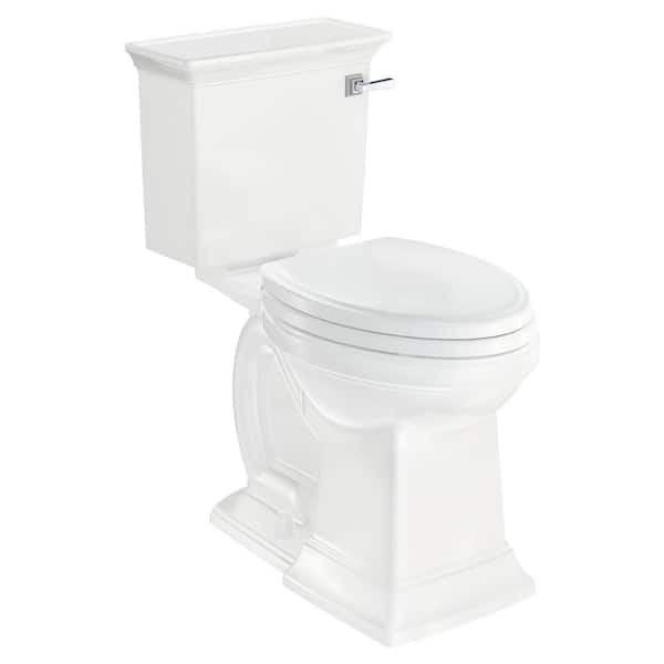 American Standard Traditional Slow-Close EverClean Round Closed Front Toilet Seat in White