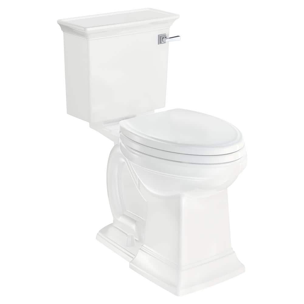 White Polypropylene Traditional Round Slow-Close Toilet Seat