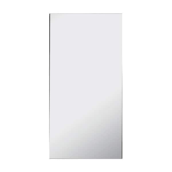 Maincraft 18 in. W x 36 in. H Rectangular Matt Black Aluminum Recessed/Surface Mount Medicine Cabinet with Mirror