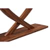 Boraam Rasmus 57 in. Chestnut Wire-Brush Finish Rectangle Acacia Wood Top Console Table 77322