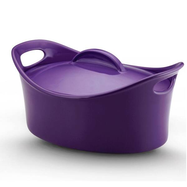 Rachael Ray 4-1/4 qt. Covered Casseroval in Purple