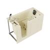 Universal Tubs Universal Collection 30 in. L x 59 in. W Left Side Drain Combination Jetted Bathtub in Biscuit with Powered Fast Drain HD3060WILBD