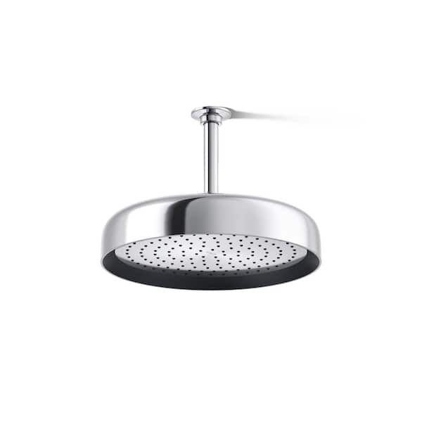 KOHLER Statement 1-Spray Patterns with 2.5 GPM 10 in. Wall Mount Fixed Shower Head in Polished Chrome