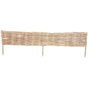 48 in. x 14 in. x 1 in. Carbonized Tan Woven Willow Edging