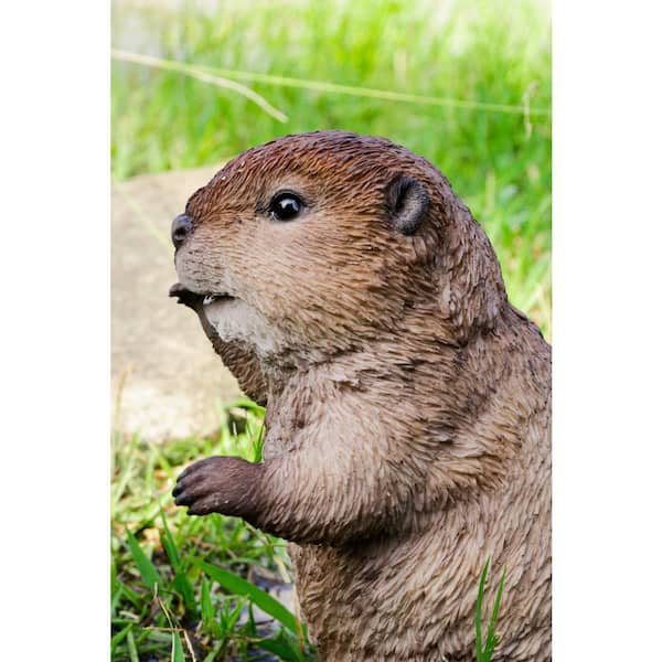 HI-LINE GIFT LTD. American Beaver Cub Standing Garden Statue 87666