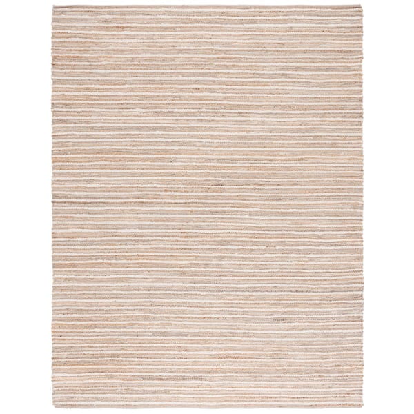 Cape Cod 8 ft. x 10 ft. Natural/Beige Striped Area Rug