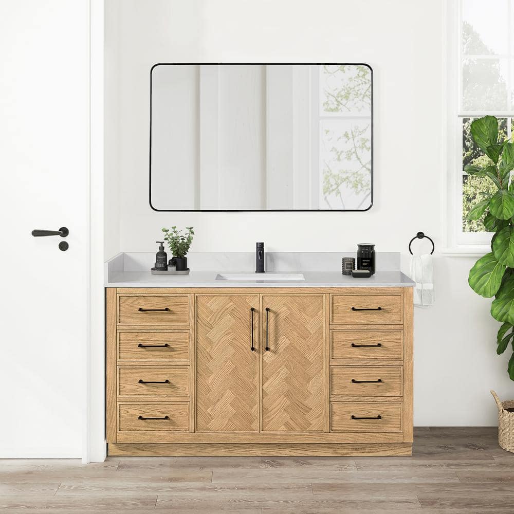 ROSWELL Jakarta 60 in.W x 22 in.D x 33.9 in.H Single Bath