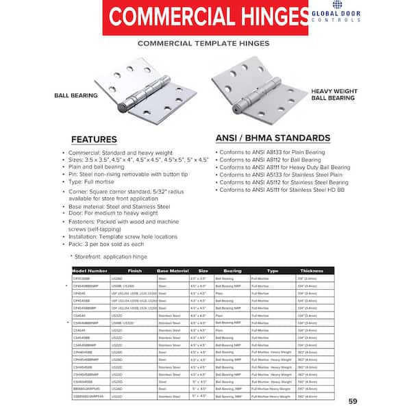 Plastic Combi Hinge 45x45 ND w/ locking lever - Hinges - A2A Systems