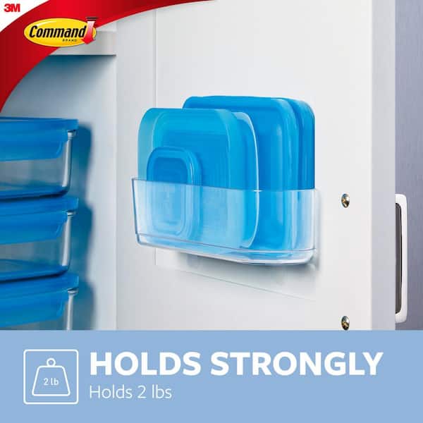Command Under Sink Cabinet Caddy, Holds up to 7.5 lbs, 1-Caddy, 4-Strips,  Organize Damage-Free