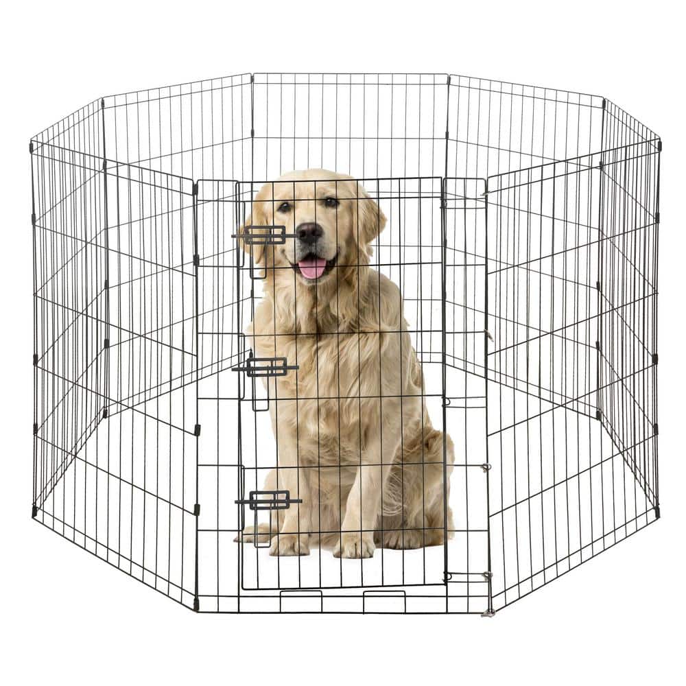 "36""H Foldable Outdoor/ Indoor Metal Pet Playpen with Gate for Large Dog, Animals" price history on PriceWatchPro