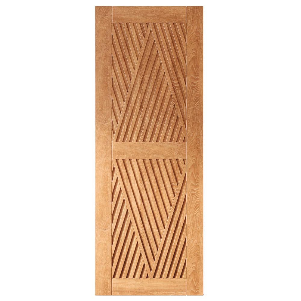 LT 30 in. x 84 in. C-Panel Solid Core Early American Diamond Design Pine Wood Interior Sliding Barn Door Slab price history on PriceWatchPro