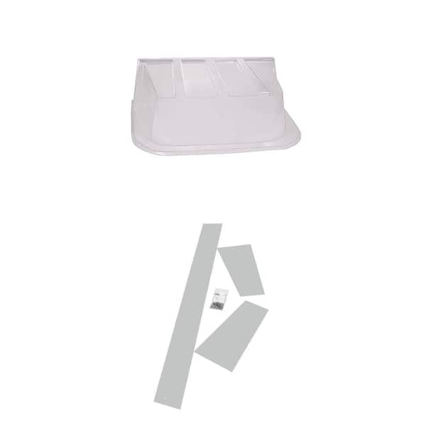 53 in. W x 38 in. D x 16 in. H Window Well Cover and 53 in. W x 38 in. D Siding Adapter Kit