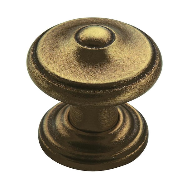 Amerock Revitalize 1-1/4 in (32 mm) Diameter Gilded Bronze Round Cabinet Knob