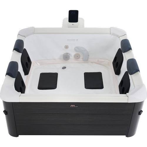 M SPA OSLO, FRAME SERIES, 6-Person, 8 Hydromassage Jets, 140 Air bubble  System Hot Tub u0026 SPA, UVC, Ozone, WI-FI, LED Lights F-OL063W - The Home  Depot