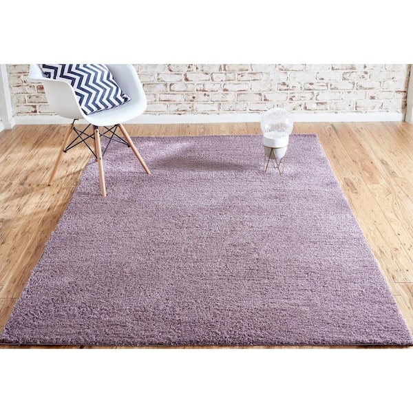 Studio Solid Shag Mauve 2' 0 x 6' 7 Runner Rug