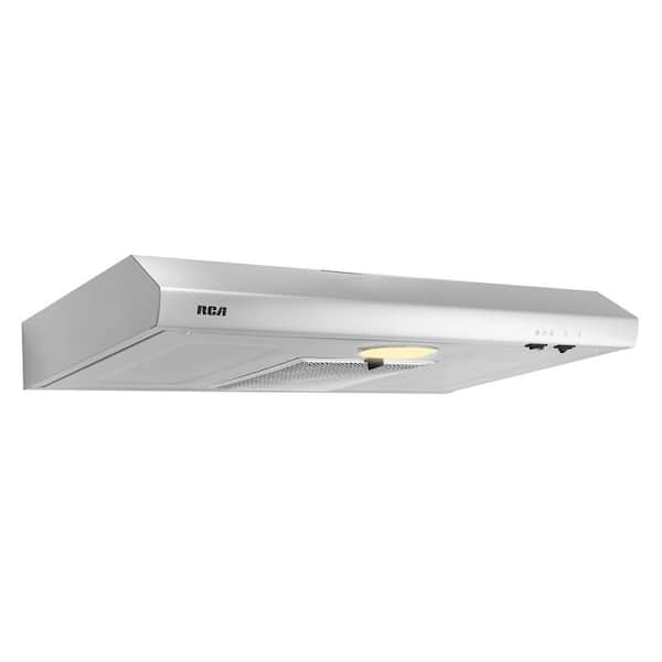 30 in. Century Collection Ductless 160 CFM Under Cabinet Range Hood, Reusable Filter, Light, Stainless Steel