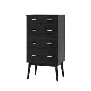 Starla 4-Drawer Black Dresser
