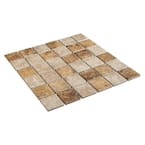 Rio Mesa Desert Sand 12 in. x 12 in. x 6 mm Ceramic Mosaic Floor and Wall Tile (1 sq. ft./Each)